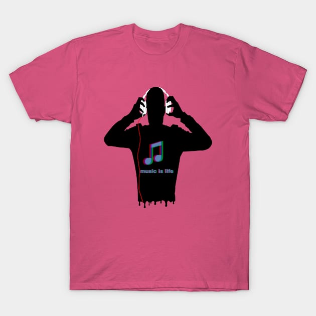 music is life T-Shirt by LexonyXCD